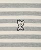 WACKY WILLY Basic Striped Short Sleeve T-Shirt Gray