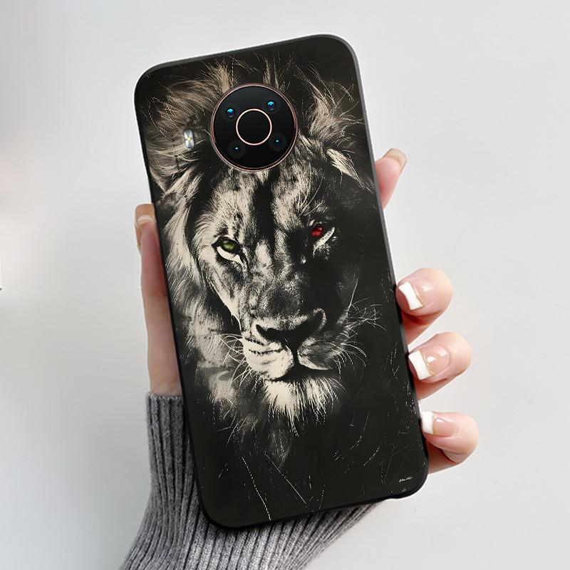 Вирусный черный чехол для Nokia X20/Nokia X10 Модный узор 'Драконьи Родственники' Гелевый чехол для Nokia X100 Ударопрочный мягкий чехол