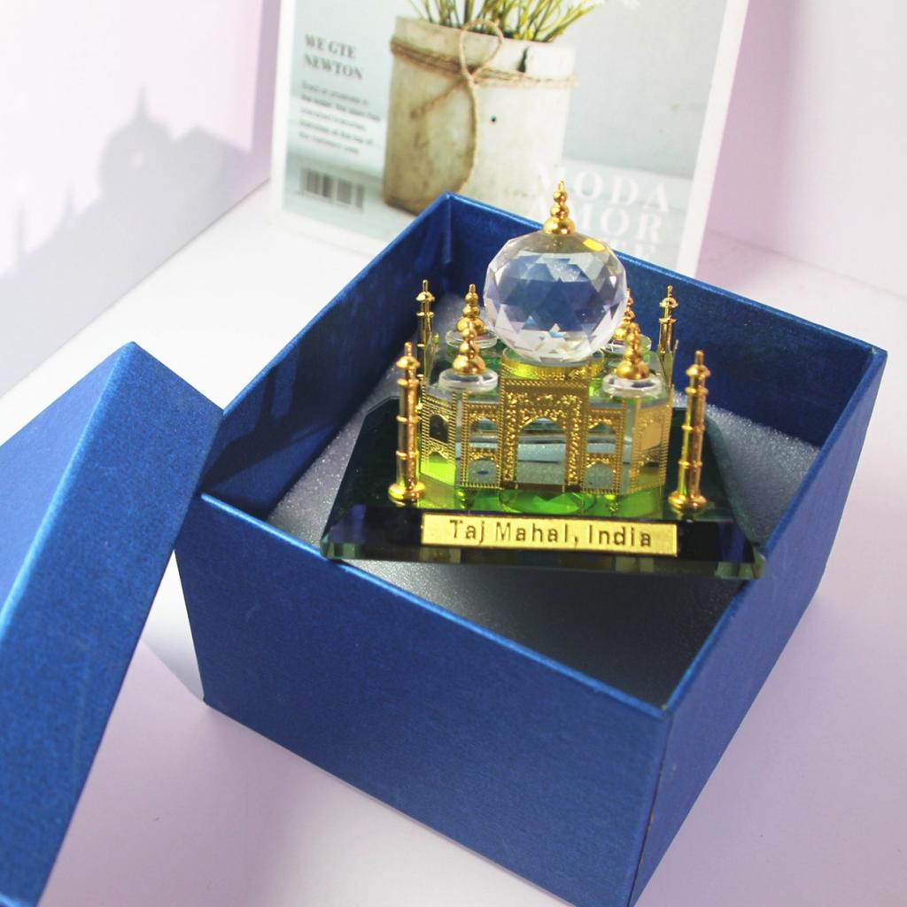 Crystal Glass Craft Ornament for Eid Mubarak & Ramadan Muslim Home Room Decoration & Gift for Celebrating the Festivities