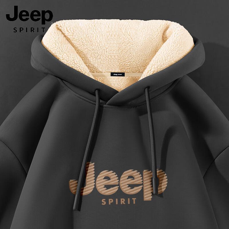 Мужская толстовка с капюшоном JEEP SPIRIT из плотного флиса с подкладкой