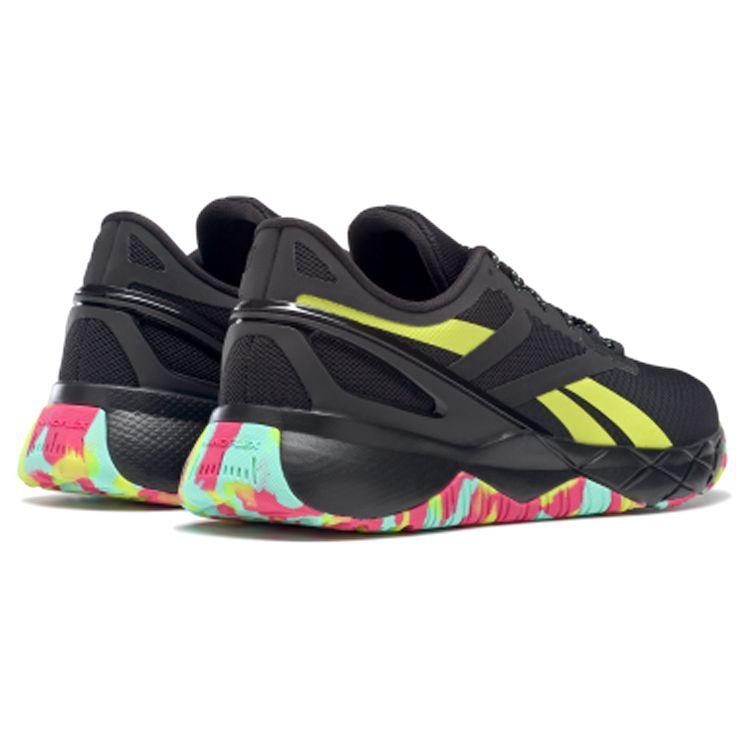 Reebok Nanoflex TR Black Lime Camo Мужские кроссовки Core-Black Обувь-Белый Pure-Grey-6 GX7549