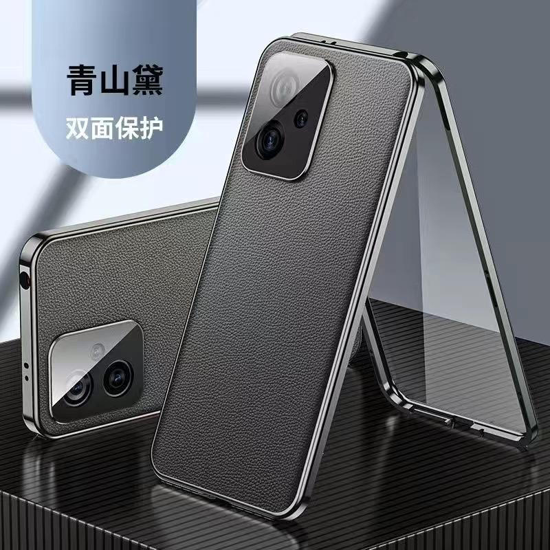 Полный чехол 360 для Poco F6 Чехол Закаленное Стекло Кожаная Крышка Для Xiaomi Poco F6 5G Redmi Turbo 3 Двусторонний Защитный Бампер