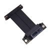 Кабель-райзер PCIE 4.0 X1 90 градусов Папа-Мама Полная скорость Без потерь Гибкий Кабель-удлинитель для видеокарты GPU Gen 4