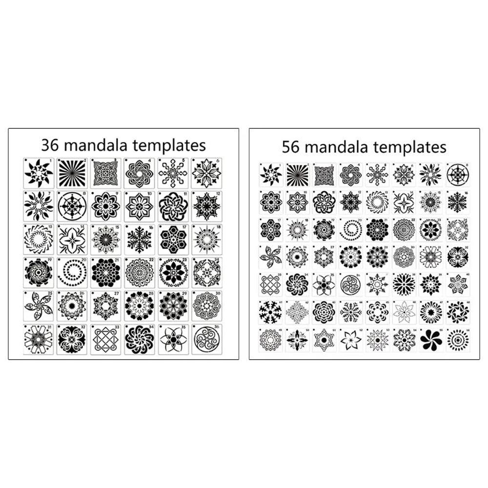 Stencils Card Making Scrapbooking Craft DIY Drawing Tool Painting Stencils Mandala Pattern Hollow