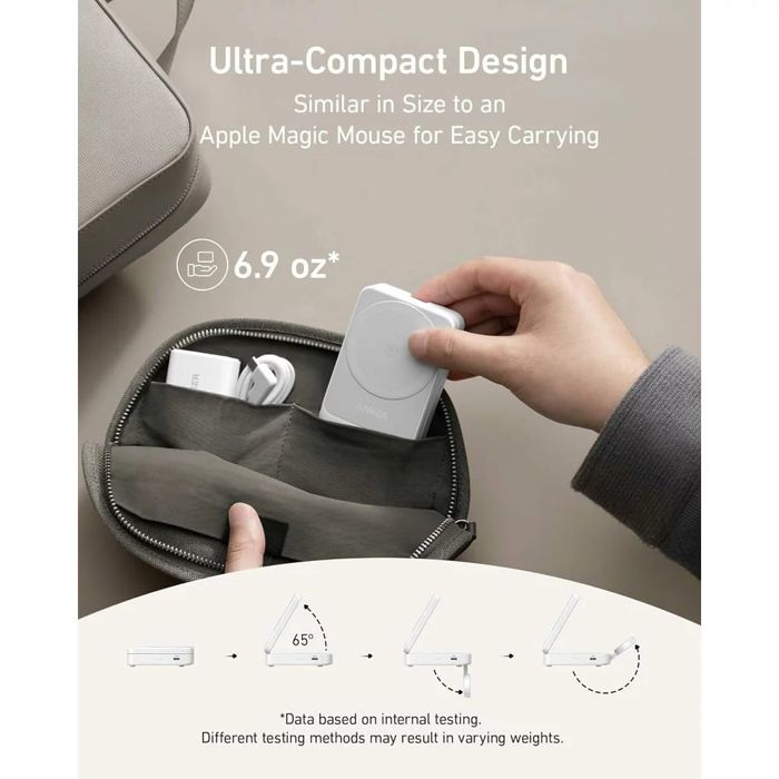 Station de recharge - Anker - MagGo 3in1 - 15W - USB-C - Blanc