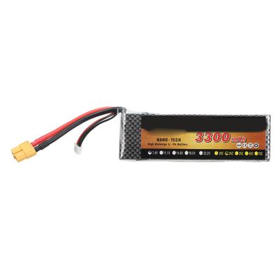 7.4V 3300mAh 25C XT60 RC литиевая батарея для 18 110 RC автомобиля грузовика квадрокоптера вертолета лодки