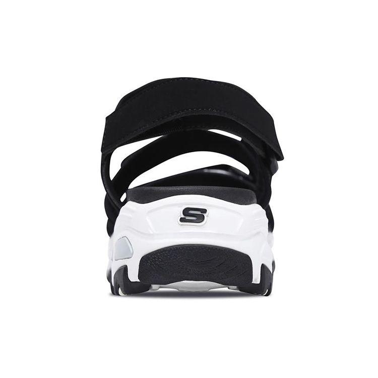 Skechers Женские спортивные сандалии D'lites Черно-белые 66666108-BKW