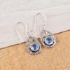 Натуральный камень Танзанит Ювелирные изделия из серебра 925 пробы Серьги-капли 1,38" CE-3-8