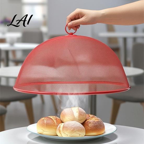 Metal Food Tents for Picnics Mesh Cover with Handle Durable Stainless Steel Protector Tabletop Protection Events Lightweight Tent Dishes And
