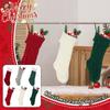 Christmas Stockings Christmas Decoration Home Wall Decoration Candy Bag Socks Rhombus Gift Knitted Socks