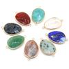 1Pc Reiki Healing Crystal Connector, Energy Natural Stone Gemstone Pendant Connectors for Jewelry Making DIY Necklace Bracelet Accessories Crafts