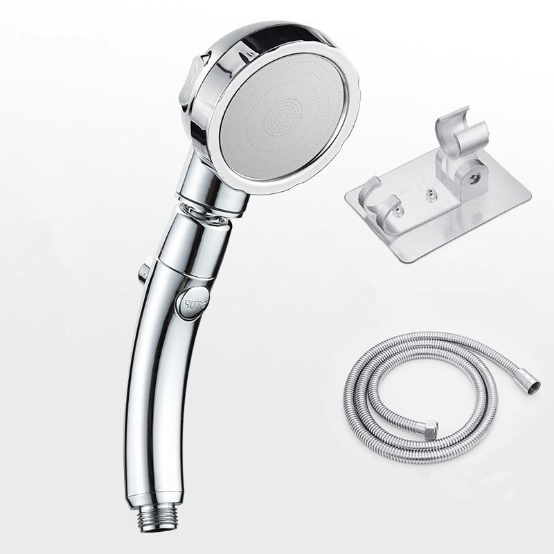 Трехскоростная бытовая душевая головка с функцией остановки нажатием одной кнопки