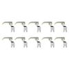 10Pcs 0.3cm Flat Presser Feet T58N Plastic Narrow Presser Feet for Sewing Machine