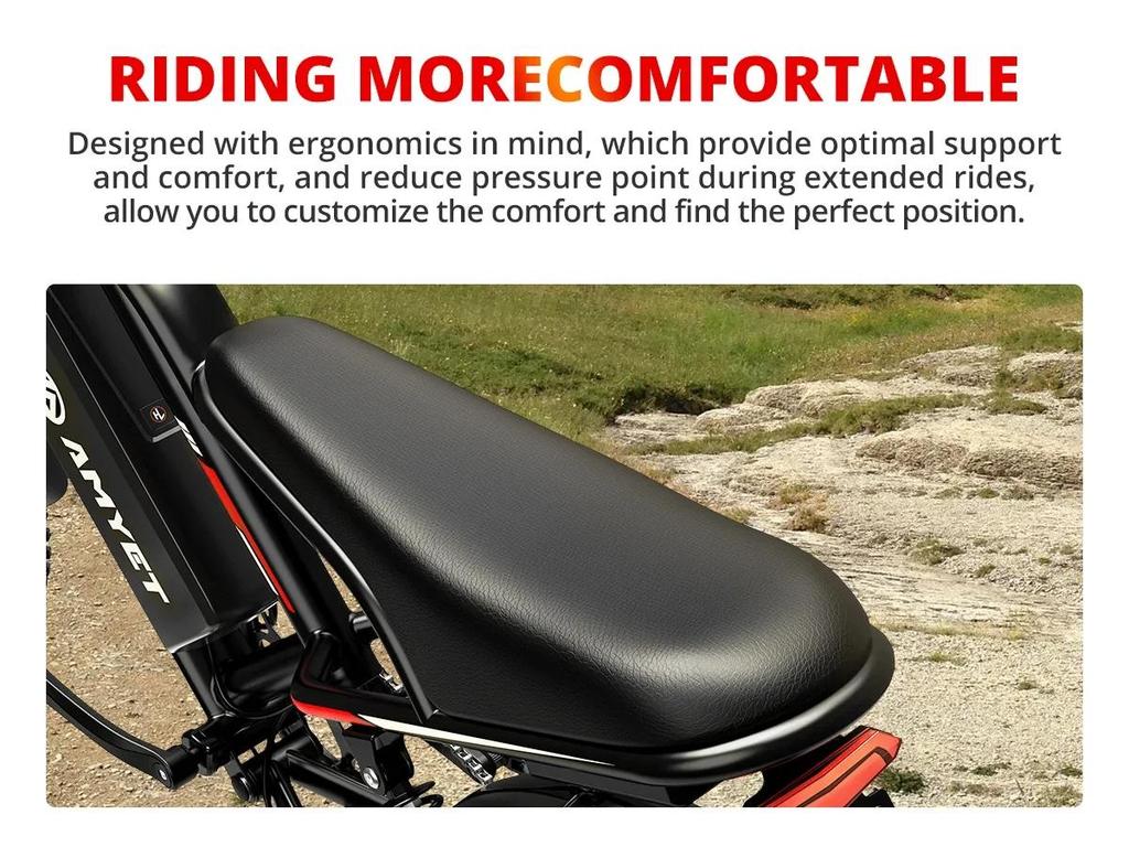 Ebike S8 2000W Dual Motor 48V 25AH 20-inch Fat Tires, Front and Rear Shock Absorption, Adult Electric Bike with Pedals.