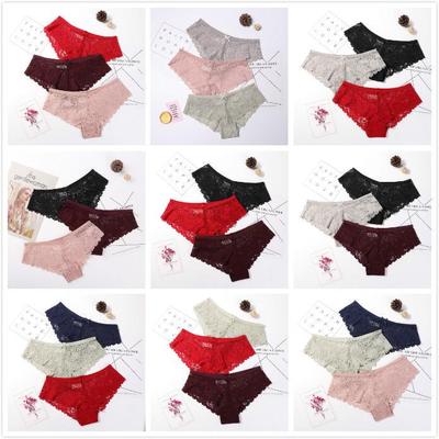 Сексуальные женские трусики - брифы, 3 штуки