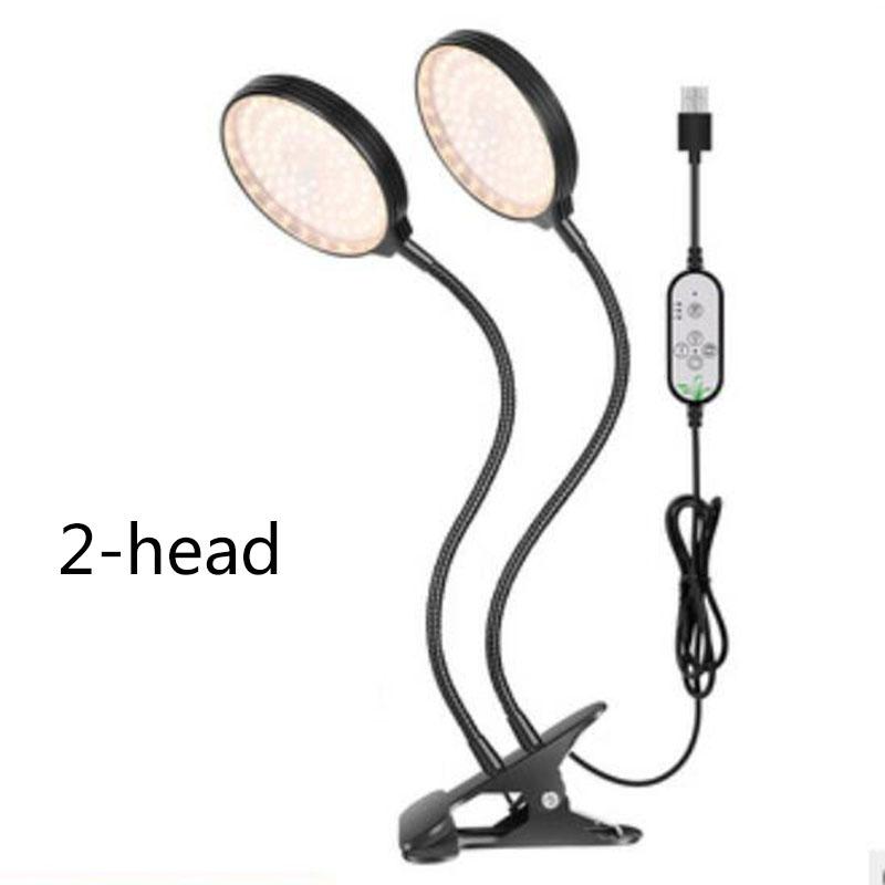 DC 5 В USB таймер светодиодный светильник для выращивания растений светло-желтый свет фитолампы для выращивания растений и цветов настольные клипсы фитолампы для внутренней теплицы