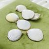 10Pcs, Summer Marine Style White Natural Shell Mother of Pearl Zinc Alloy Pendant Charms for Jewelry Making DIY Necklace Accessories, Women Men Craft