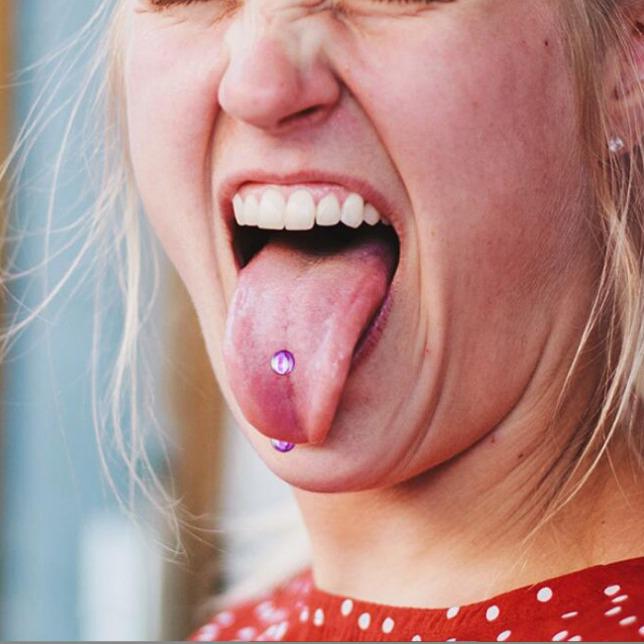 Stainless Steel & Acrylic Belly Button and Tongue Piercing Jewelry Set