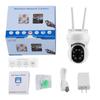 5Ghz&2.4Ghz Kuzatuv Kamerasi HD 1080P PTZ Tashqi Wifi Xavfsizlik Kamerasi Toʻliq Rangli Tungi Koʻrish Insonni Kuzatish 4x Raqamli Zum IP Kamera