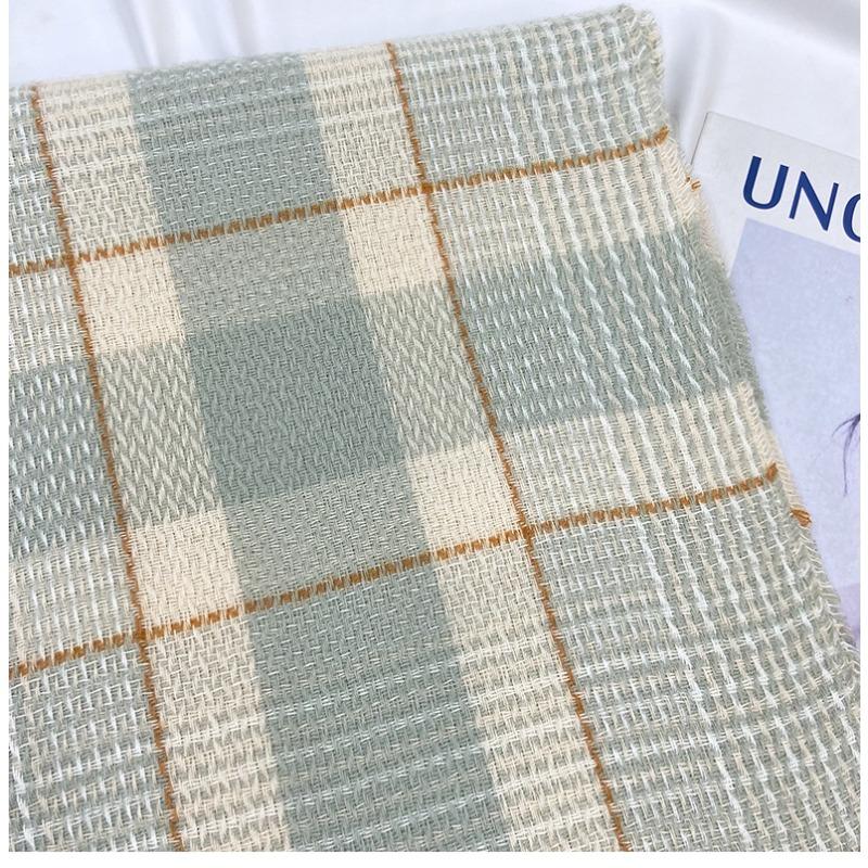 Women Scarf Winter Warm Plaid Shawl Unisex Women's Tassel Pashmina Ladies Cashmere Wrap Female Luxury Stoles Male Thick Neckerchief