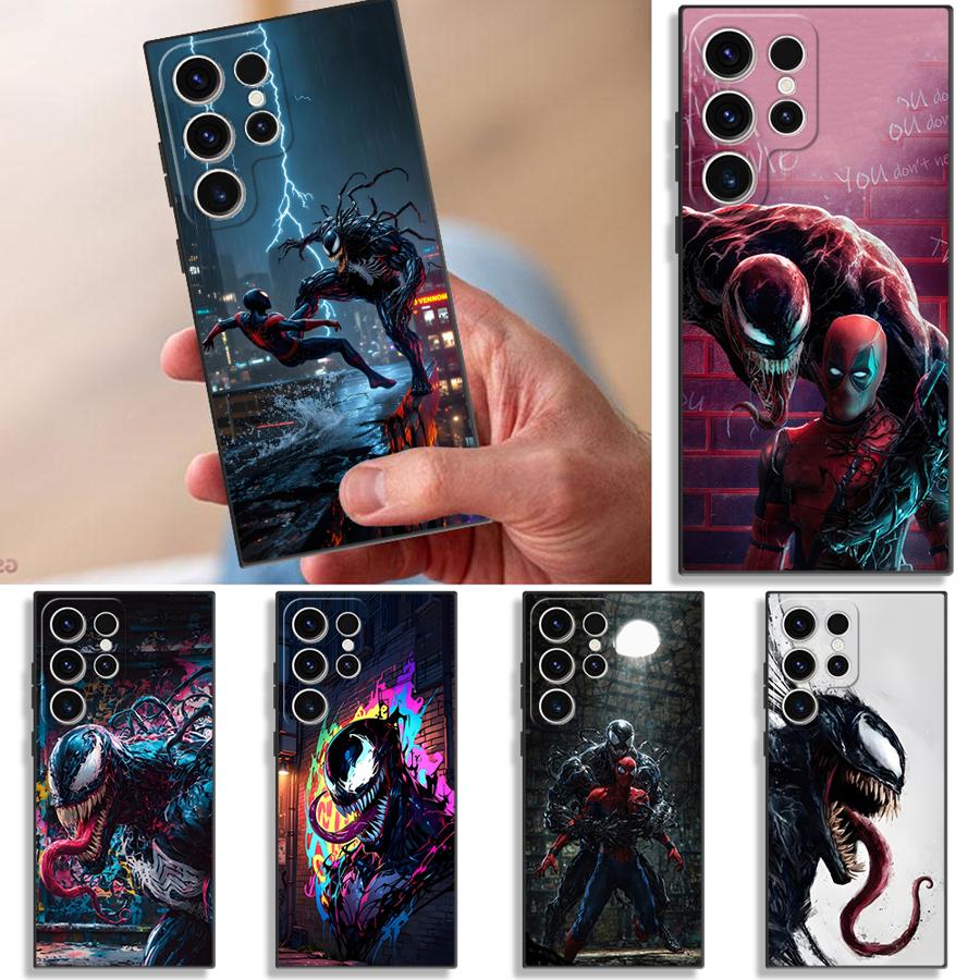 Крутой чехол Marvel Venom для Samsung Galaxy S26 S10 S9 S24 Plus Note 20 Ultra 8 9 10 S25 Ultra S23 S21 FE S20 Funda Чехол для телефона