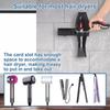 Space Aluminum Hair Dryer Bracket 2 in 1 Toilet Blower Holder Practical Hair Dryer Holder  for Home
