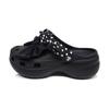 Classic Platform Clog Polka Dot Butterfly EVA Girly Style Cool and Light Simple and Versatile Hole Shoes Women Black