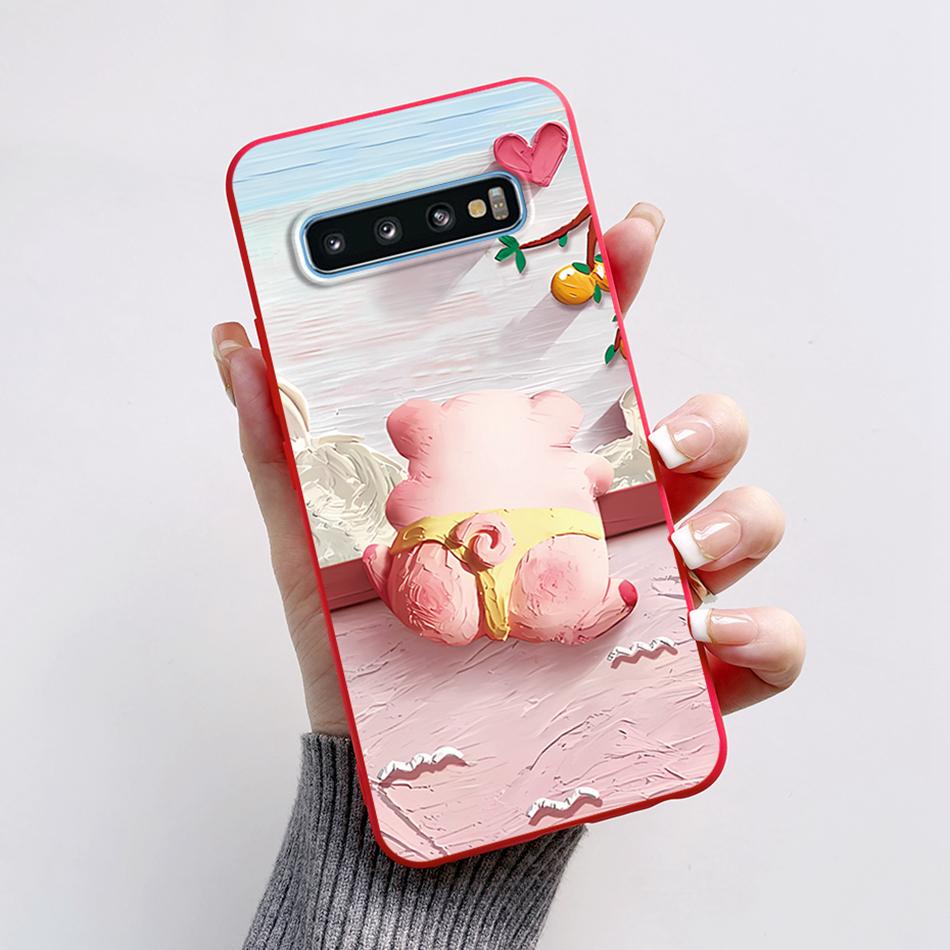 For Samsung Galaxy S10 Plus Case SM-G975F Astronaut Phone Cover For Samsung S10 S10E SM-G973F SM-G970F S 10 S10Plus S10e Bumper