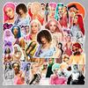 Набор из 50 мультяшных наклеек Doja Cat для тетрадей и планировщиков - Мерч европейской/американской звезды