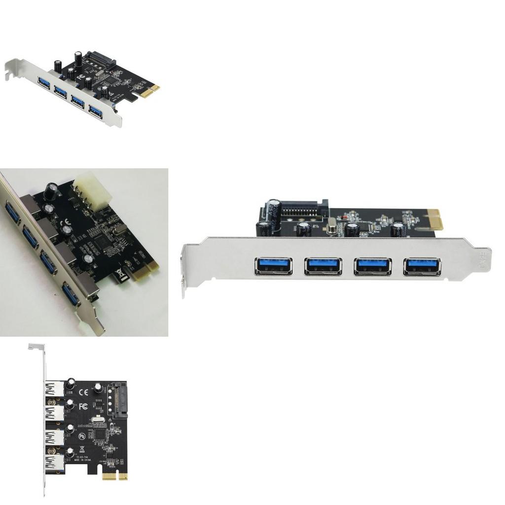 Карта расширения Pcie Usb30 с четырьмя портами для передачи данных на настольный компьютер