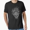 Halloween Skull Essential T Shirt Vintage Comfortable Casual Graphic Stretched Breathable Stylish Streetwear