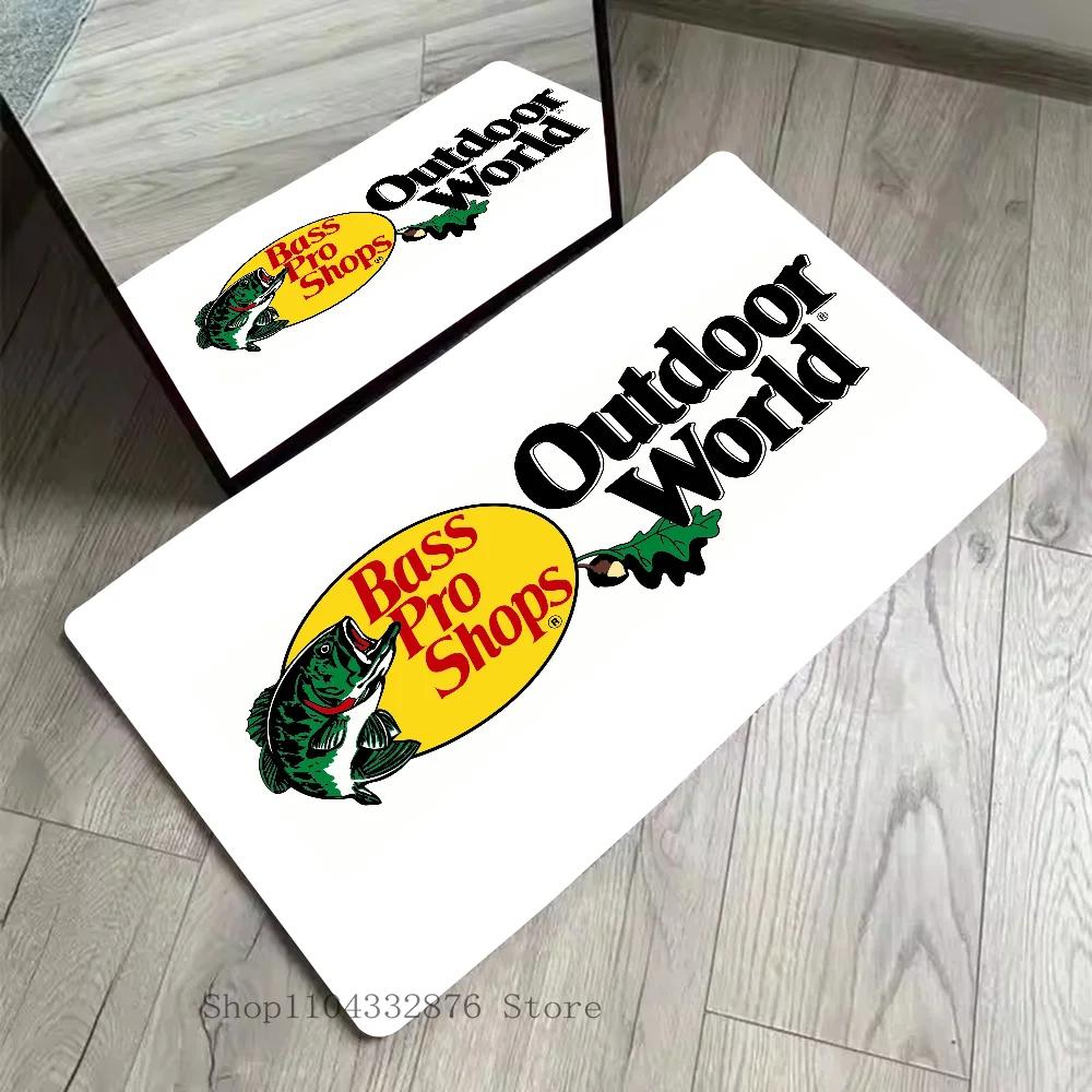 VIKAMA Bass Pro Shops Floor Mat Absorbent Non-Slip Area Rug Home Decor Kitchen Bathroom Carpet Doormat Fishing Hunting Theme