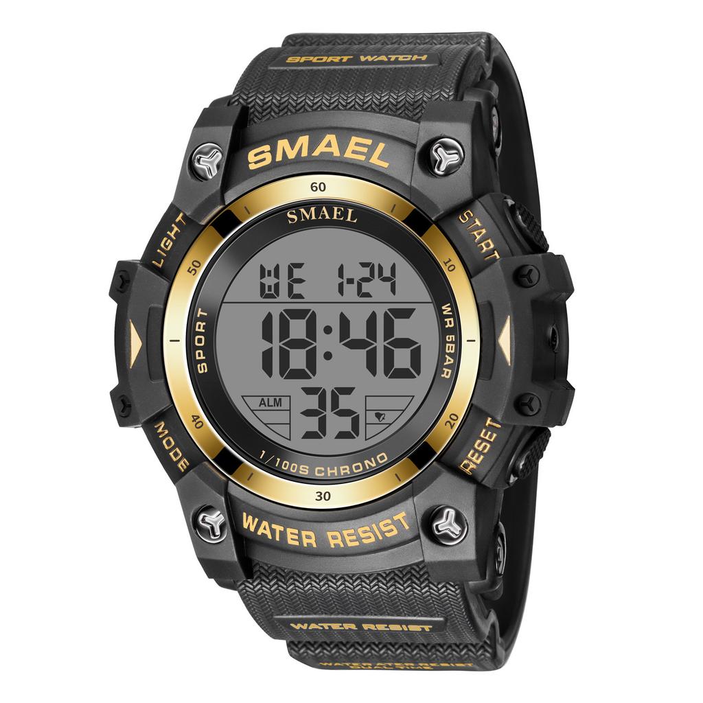 Men's Waterproof Digital Sports Watch LED Display Shock Resistant Outdoor Wristwatch