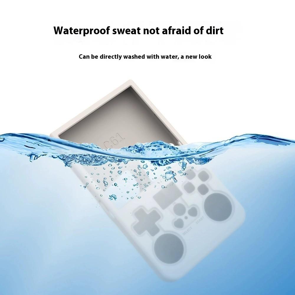 Для портативной игровой консоли с открытым исходным кодом R36MAX портативный силиконовый защитный чехол с ремешком на запястье