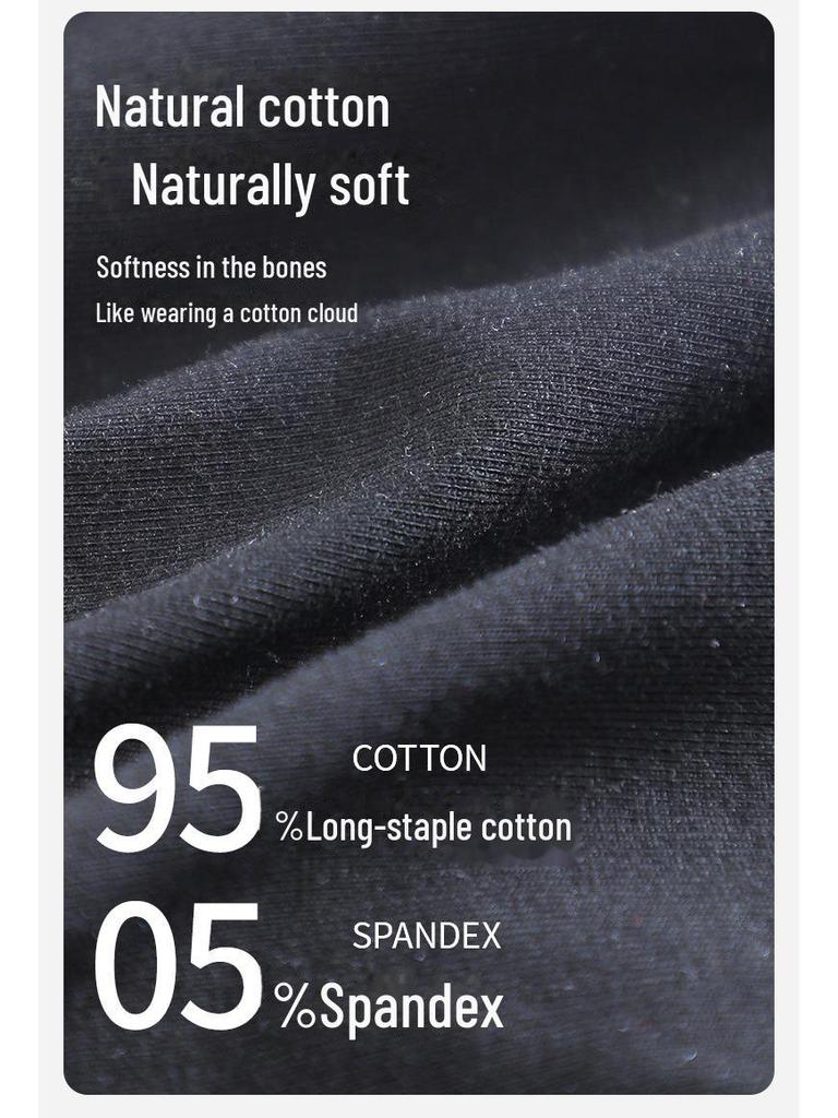 Women's 95% Cotton Slim Antibacterial Trousers – Warm, Pure Cotton Leggings for Autumn and Winter