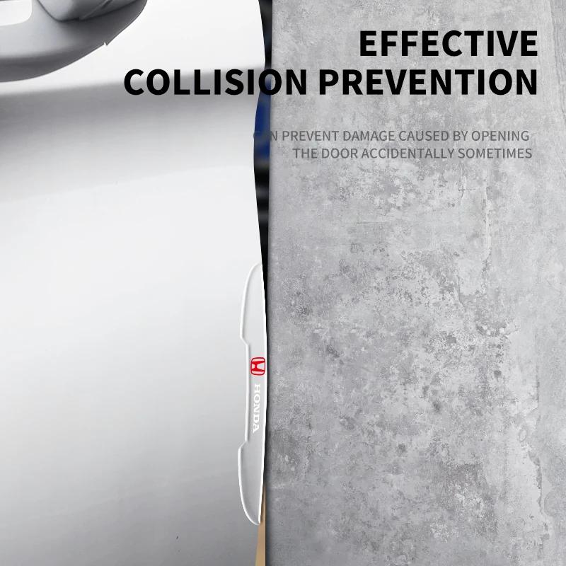 CMEAH1 4PCS Car Door Transparent Bumper Guard Anti-Collision Protector for Honda Mugen Power Civic Accords CRV Hrv Jazz CBR VTEC VFR
