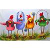 Full 5D Diy Diamond Painting Four Chicks Embroidery Cross Stitch Home Decor Handmade Gift