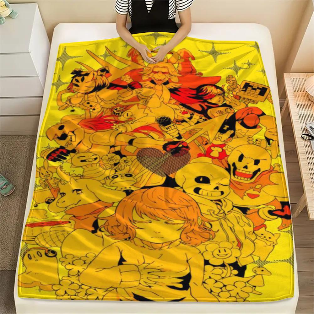 1PC Underlate Print Flannel Blanket, High quality Comfortable for All Seasons, Home Decor, Warmth and Comfort, Perfect for Christmas Gifts232