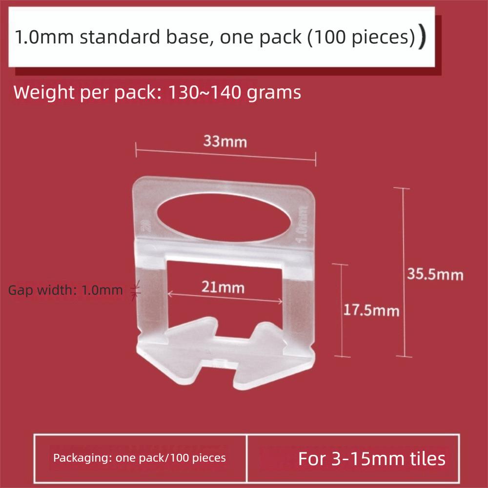 100pcs Professional Ceramic Leveler DIY Flooring Wall Level New Alignment Spacers  Tile Laying