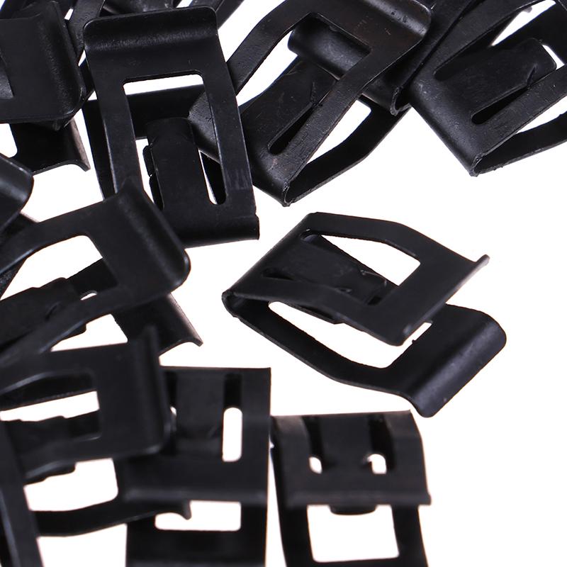 20 шт. Автомобильная передняя консоль, приборная панель, металлический фиксатор, черные заклепки, крепежные зажимы