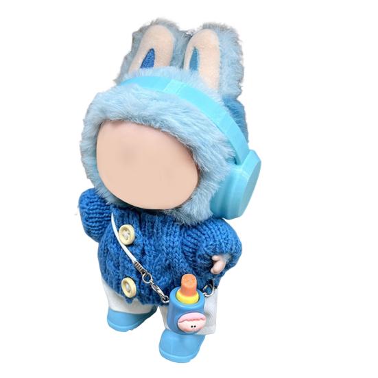 Набор одежды для кукол Стильный комбинезон Вязаный свитер Наряд для кукол 15-17 см Модные аксессуары для переодевания