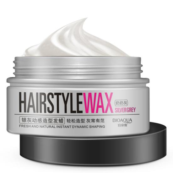100 г Для женщин Мужчин Серебристо-серый Динамичная моделирующая воск-грязь для укладки волос Водный гель