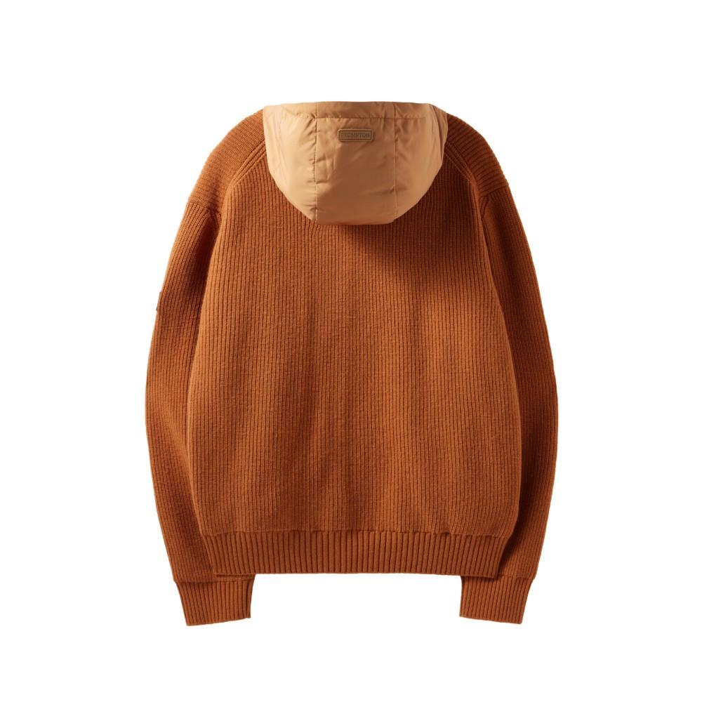 Brompton London Hood Detachable Hybrid Cardigan - Orange (P244Ucd403)