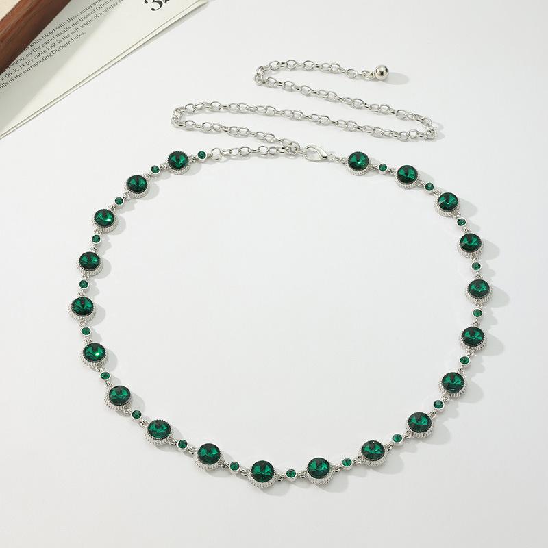 Поясная цепочка для женщин Высококачественная поясная цепочка для женщин Модная стразовая женская поясная цепочка для изысканных и элегантных женщин