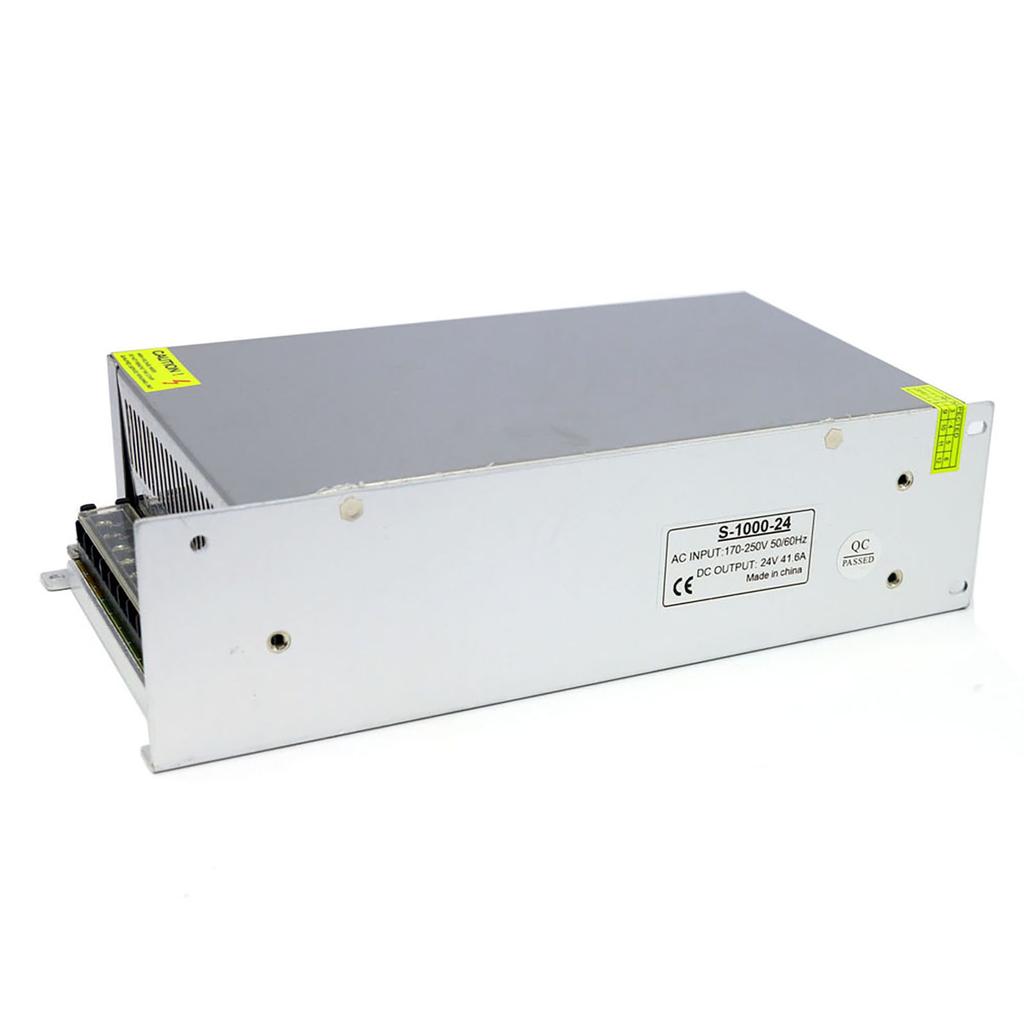 AC 170 250V к DC 24V 41.6A 1000W Трансформатор напряжения Регулируемый импульсный источник питания Адаптер Конвертер для лент