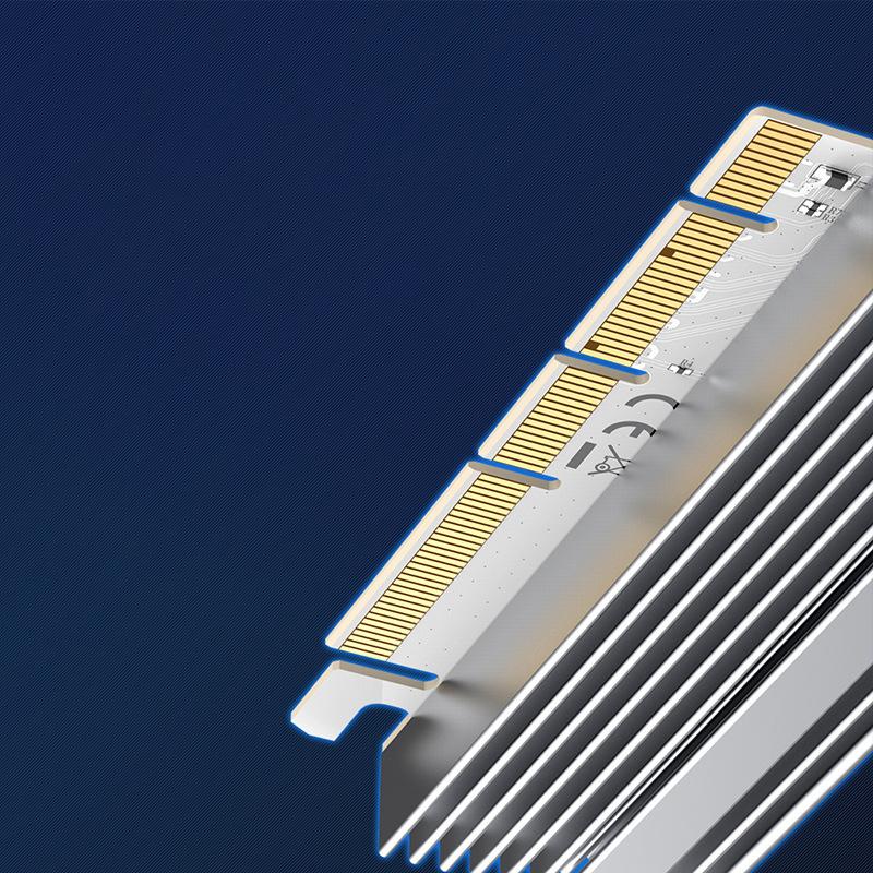 1 шт. Адаптер-удлинитель PCI-Express на M.2 для твердотельного накопителя, карта-конвертер PCIe X1 X4 в M.2 NVMe для SSD 2230 2242 2260 2280