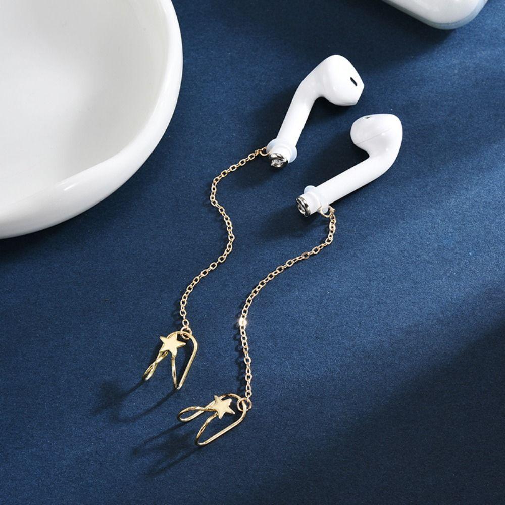 2 шт./пара, наушники для декора ушей, анти-потерянные цепочки, зажим для наушников, беспроводные аксессуары для наушников