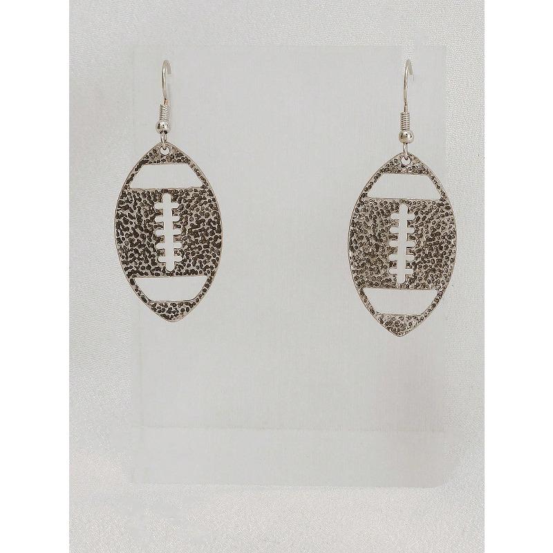 Metal Geometric Wire Hollow Rugby Women's Earrings Earrings Earrings Sports Ball Enthusiasts Accessories Party, Club Earrings