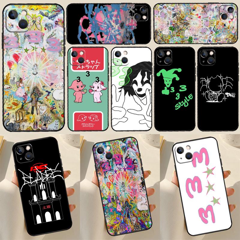 Чехол для телефона Bladee 333 для iPhone 13 12 11 14 15 16 Pro Max Чехол для iPhone XR X XS Max Plus Coque Capa