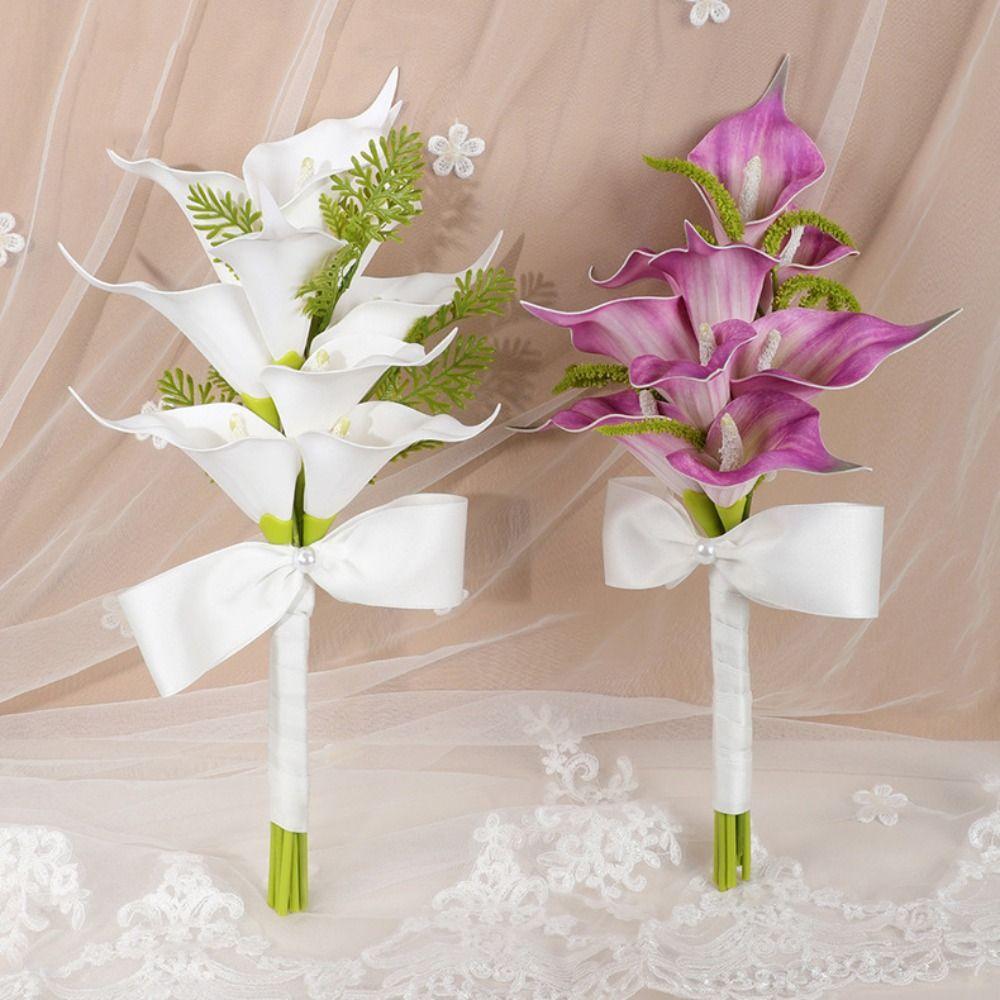 Elegant Bridal Bouquet Handheld Bridesmaid Flower Gift Wedding Hold Flower  Wedding Ceremony